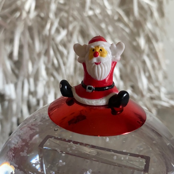 Santa cheer christmas holiday light up snow globe home decor in box - Picture 9 of 17